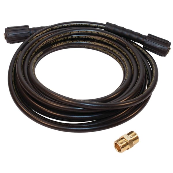 Pressure Washer Hose, 3000 Psi, 1/4 Inlet, 25 Length 758-701